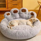 Long Plush Cat Bed